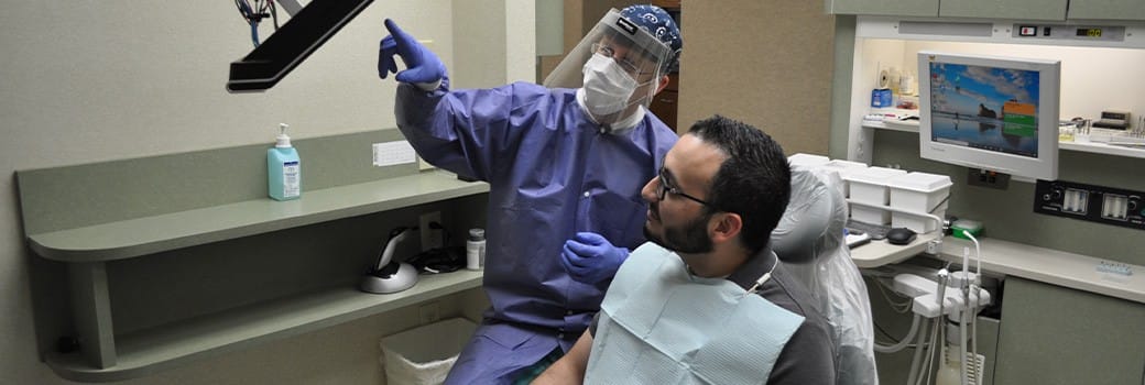 Greensboro Dentist with dental patient