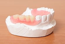 partial denture mockup