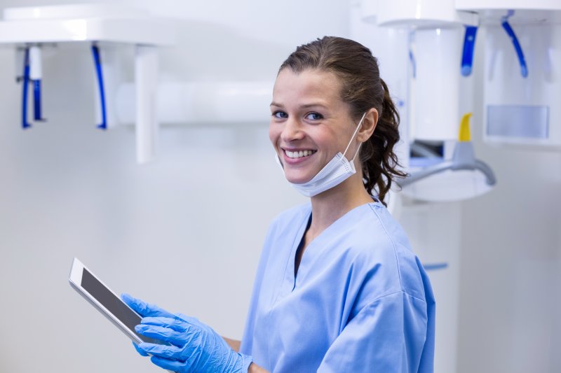 dental hygienist smiling in Greensboro